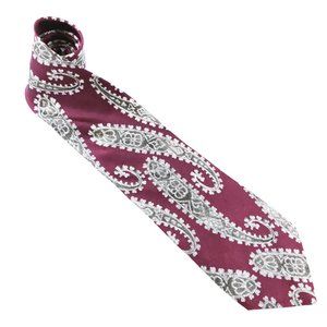 Boston Traders Men Necktie Red Geometric 58x3.75 - NWOT